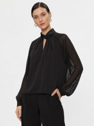 JDY Bluzka 15308467 Czarny Regular Fit. Czarne bluzki JDY, s, bez wzorów, z syntetyku, bez kołnierzyka, bez ramiączek. Za 49.99 zł.