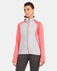 Bluza damska Kilpi Versam. Czerwone bluzy Kilpi, s, bez wzorów, z materiału, eleganckie, bez ramiączek, z kapturem. Za 215.49 zł.
