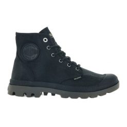 Buty Palladium Pampa Hi Wax U77222-008-M czarne. Czarne buty treningowe bez wzorów, z gumy, bez zapięcia. Za 544.84 zł.