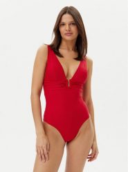 Hunkemöller Strój kąpielowy Shaping Luna 301359 Czerwony. Czerwone stroje jednoczęściowe Hunkemöller, bez wzorów, z syntetyku. Za 189.99 zł.