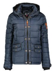 Geographical Norway Kurtka pikowana "Dacili" w kolorze granatowym rozmiar: S. Niebieskie kurtki Geographical Norway, s, z aplikacjami, bez kaptura. Za 162.87 zł.