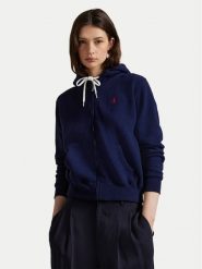 Polo Ralph Lauren Bluza 211971699002 Granatowy Relaxed Fit. Niebieskie bluzy Polo Ralph Lauren, l, bez wzorów, bez ramiączek, bez kaptura. Za 879.99 zł.