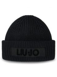 Liu Jo Czapka 2F5057 M0300 Czarny. Czarne czapki zimowe Liu Jo, bez wzorów, z materiału. Za 179.99 zł.