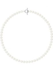 Pearline Naszyjnik perłowy w kolorze białym - dł. 42 cm rozmiar: onesize. Białe naszyjniki Pearline, z materiału, z perłą, srebrne. Za 252.99 zł.