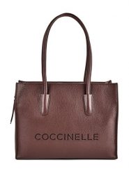 Coccinelle Torebka UAK Coccinellemyrtha26 E1 UAK 11 02 01 Bordowy. Czerwone shopper bag Coccinelle, bez wzorów, ze skóry, bez dodatków. Za 1,449.00 zł.