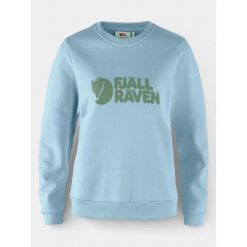 Sweter Damski Fjallraven Logo. Niebieskie swetry Fjällräven, na zimę, bez wzorów, bez ramiączek. Za 524.45 zł.