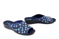 ADANEX 30310 SIK1VD granatowy, kapcie damskie. Niebieskie kapcie Adanex, bez wzorów. Za 61.19 zł.