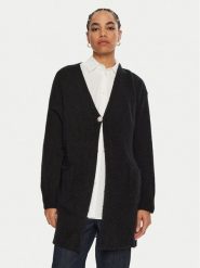 Dixie Kardigan M277K006A Czarny Regular Fit. Czarne swetry Dixie, l, bez wzorów, z syntetyku, bez ramiączek. Za 249.99 zł.