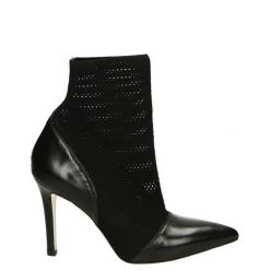 BOTKI 5006 NAP NERO. Botki Venezia, bez wzorów, ze skóry, bez obcasa, bez zapięcia. Za 299.00 zł.