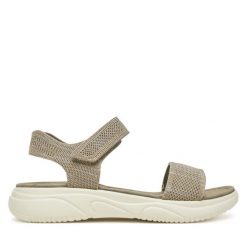 Sandały Clara Barson. Brązowe sandały Clara Barson, bez wzorów, bez obcasa, na płaskiej podeszwie, bez zapięcia. Za 129.99 zł.