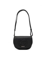 Guess Torebka Calebra Mini HWBG95 36780 Czarny. Czarne listonoszki Guess, z aplikacjami, ze skóry, bez dodatków. Za 379.99 zł.