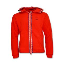 Bluza z kapturem Nike Kyrie Irving Full-Zip Hoodie. Czerwone bluzy Nike, bez wzorów, sportowe, bez ramiączek, z kapturem. Za 224.00 zł.
