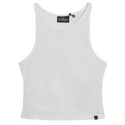 Damski tank top Superdry. Białe bielizna termoaktywna damska Superdry, bez wzorów, z koronki, bez ramiączek. Za 109.00 zł.