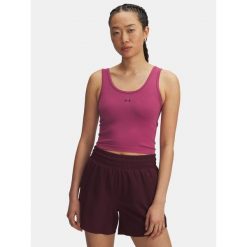 Koszulka Under Armour Vanish Seamless Tank. Czerwone topy sportowe Under Armour, bez wzorów. Za 119.99 zł.