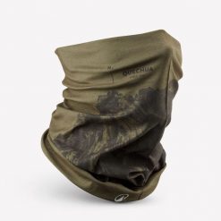 Komin turystyczny Quechua Hike 100. Zielone szaliki i kominy FORCLAZ, bez wzorów, z materiału. Za 22.49 zł.