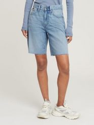 G-Star Bermudy dżinsowe w kolorze błękitnym rozmiar: W30. Niebieskie szorty G-Star, z aplikacjami, ze skóry, klasyczne. Za 174.02 zł.