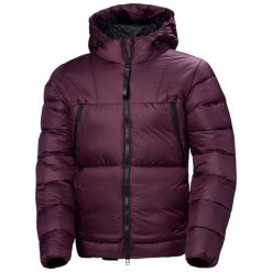 Kurtka narciarska Helly Hansen W22 Arc. Fioletowe kurtki narciarskie Helly Hansen, na zimę, bez wzorów, z puchu, bez kaptura, narciarskie. W wyprzedaży za 1,914.00 zł.