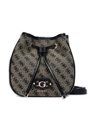 Guess Torebka Samantha Mini HWJT23 13770 Czarny. Czarne torebki klasyczne Guess, z aplikacjami, z materiału, bez dodatków. Za 544.99 zł.