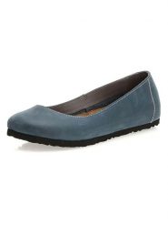 Comfortfusse Skórzane baleriny w kolorze granatowym rozmiar: 36. Niebieskie baleriny Comfortfüße, bez wzorów, z okrągłym noskiem, bez obcasa, bez zapięcia. Za 207.39 zł.