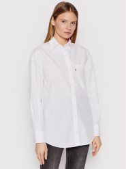 Levi's® Koszula Nola A3362-0000 Biały Loose Fit. Białe koszule l, bez wzorów, z bawełny, bez kołnierzyka, bez ramiączek. Za 289.99 zł.
