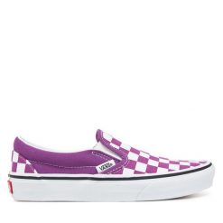 Tenisówki Vans. Fioletowe trampki Vans, bez wzorów, bez zapięcia. Za 219.99 zł.