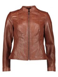 Bugatti Skórzana kurtka w kolorze jasnobrązowym rozmiar: 44. Brązowe kurtki Bugatti, bez wzorów, ze skóry, bez kaptura. Za 695.99 zł.