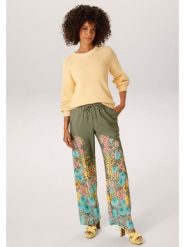 Aniston Spodnie w kolorze khaki ze wzorem rozmiar: 38. Brązowe spodnie materiałowe Aniston, bez wzorów, z materiału, z podwyższonym stanem. Za 173.99 zł.