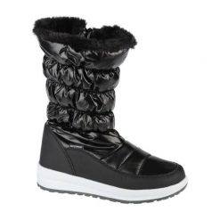 Buty CMP Holse 39Q4996-U901 czarne. Czarne botki bez wzorów, z futra, bez zapięcia. Za 470.29 zł.