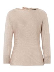 More & More Sweter w kolorze beżowym rozmiar: 42. Brązowe swetry More & More, bez wzorów, bez ramiączek. Za 113.36 zł.