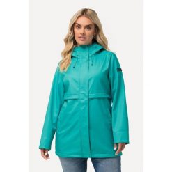 Damskie Kurtka softshell HYPRAR hydrofobowa podszewka z polaru. Niebieskie kurtki przejściowe sportowe Ulla Popken, plus size, bez wzorów, z materiału, bez kaptura, trekkingowe. W wyprzedaży za 383.99 zł.