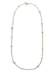 U.S. Polo Assn. Pozłacany naszyjnik z perłami - 113 cm rozmiar: onesize. Białe naszyjniki U.S. Polo Assn., z materiału, z perłą, metalowe. Za 155.95 zł.