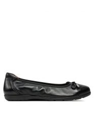 Caprice Baleriny 9-22154-42 Czarny. Czarne baleriny Caprice, bez wzorów, ze skóry, bez obcasa, bez zapięcia. Za 189.99 zł.