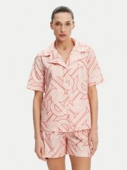 Silvian Heach Koszula GPP25440CA Różowy Regular Fit. Czerwone koszule Silvian Heach, bez wzorów, z bawełny, bez kołnierzyka, bez ramiączek. Za 289.99 zł.