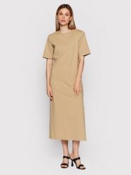 Herskind Sukienka codzienna Jannet 4406530 Beżowy Regular Fit. Brązowe sukienki Herskind, na co dzień, xxs, bez wzorów, z bawełny, bez kołnierzyka, bez ramiączek, proste. Za 259.99 zł.