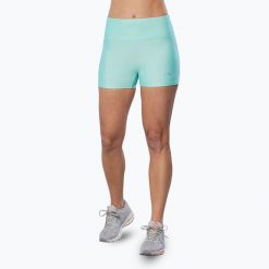 Spodenki damskie Mizuno Impulse Core. Niebieskie szorty Mizuno, bez wzorów. Za 109.99 zł.