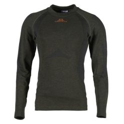Bluza Swedteam Titan Merino. Zielone bluzy bez kaptura SWEDTEAM, bez wzorów, bez kaptura, outdoorowe. Za 420.50 zł.