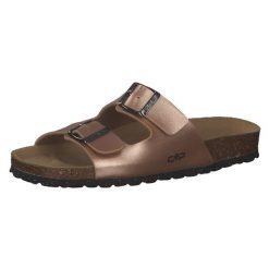 Klapki damskie CMP ECO THALITHA. Brązowe klapki CMP, bez wzorów, sportowe, bez obcasa, bez zapięcia. Za 129.99 zł.