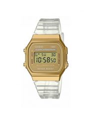 Casio Zegarek Vintage Digital A168XESG-9AEF Złoty. Żółte, cyfrowe zegarki Casio, złote. Za 269.99 zł.
