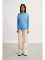 AUTHENTIC CASHMERE Kaszmirowy sweter w kolorze błękitnym rozmiar: L. Niebieskie swetry AUTHENTIC CASHMERE, l, bez wzorów, z kaszmiru, bez ramiączek. Za 369.99 zł.