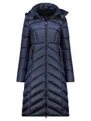Geographical Norway Płaszcz pikowany "Blanche" w kolorze granatowym rozmiar: L. Niebieskie płaszcze Geographical Norway, l, bez wzorów, bez kaptura. Za 205.45 zł.