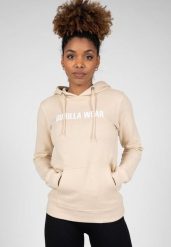 Charlotte Bluza z kapturem - Beżowy. Brązowe bluzy GORILLA WEAR, xs, bez wzorów, z bawełny, bez ramiączek, z kapturem. Za 289.25 zł.