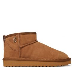 Śniegowce Liu Jo. Brązowe śniegowce Liu Jo, bez wzorów, bez zapięcia. Za 649.99 zł.