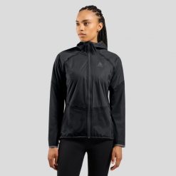 Kurtka przeciwdeszczowa Odlo Jacket DUAL DRY WATERPROOF INSULATED. Czarne kurtki przeciwdeszczowe ODLO, na zimę, l, bez wzorów, z elastanu, z kapturem, do biegania. Za 1,699.99 zł.