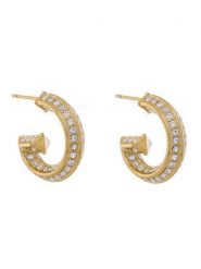Guess Kolczyki JUBE05 444JW Złoty. Żółte kolczyki Guess, metalowe. Za 219.99 zł.