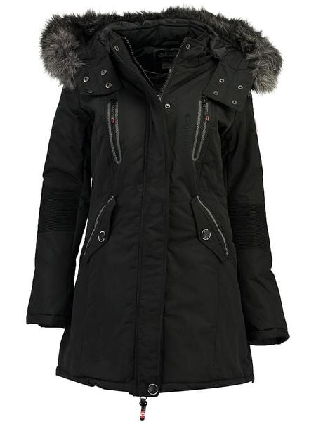 Canadian Peak Parka "Camilly" w kolorze czarnym rozmiar: L. Czarne płaszcze Canadian Peak, l, bez wzorów, bez kaptura. Za 280.44 zł.