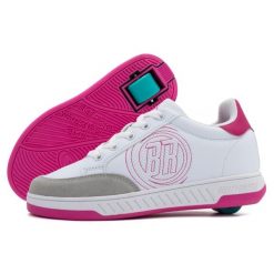 Buty na kólkach BREEZY ROLLERS 2241811. Białe buty treningowe BREEZY ROLLERS, bez wzorów, bez zapięcia, trekkingowe. Za 299.50 zł.