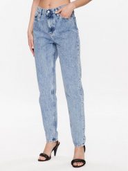 Calvin Klein Jeans Jeansy J20J221443 Niebieski Mom Fit. Niebieskie jeansy Calvin Klein Jeans, bez wzorów, z bawełny. Za 389.99 zł.