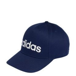 Czapka LINEAR BASEBALL CAP. Białe czapki z daszkiem adidas, bez wzorów, klasyczne. Za 64.95 zł.