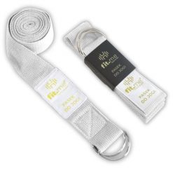 Pasek Do Jogi Złote Logo Fit.me. Szare paski FIT.ME, bez wzorów, sportowe. W wyprzedaży za 24.99 zł.
