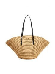MICHAEL Michael Kors Torebka 30S5G9FT9W Beżowy. Brązowe shopper bag MICHAEL Michael Kors, bez wzorów, z tworzywa sztucznego, bez dodatków. Za 809.99 zł.